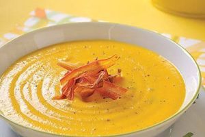 Sopa de zanahoria y naranja