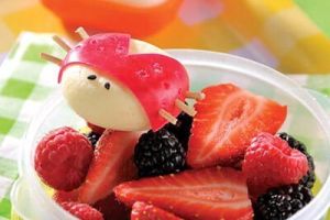 Bocaditos de queso con fruta