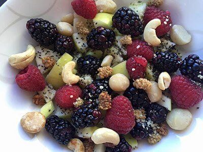 Cereal de manzana con nueces