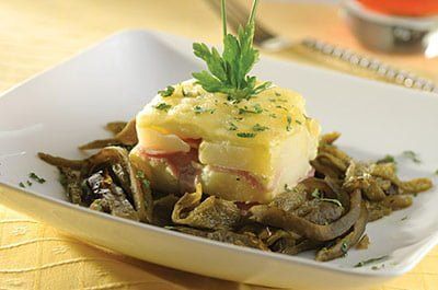 Gratinado de papa a la poblana