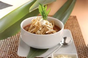 Sopa de tortilla crujiente