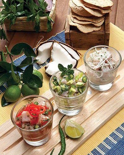 Trio de ceviches