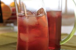 Té frío de arándanos