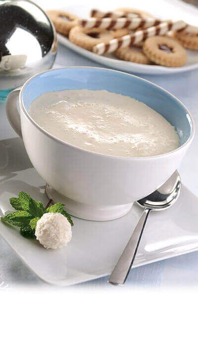 Chocolate blanco caliente