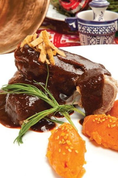 Costillas de cerdo con salsa de chabacano y ciruela