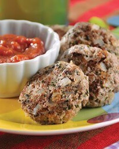 Tortitas de picadillo con cilantro