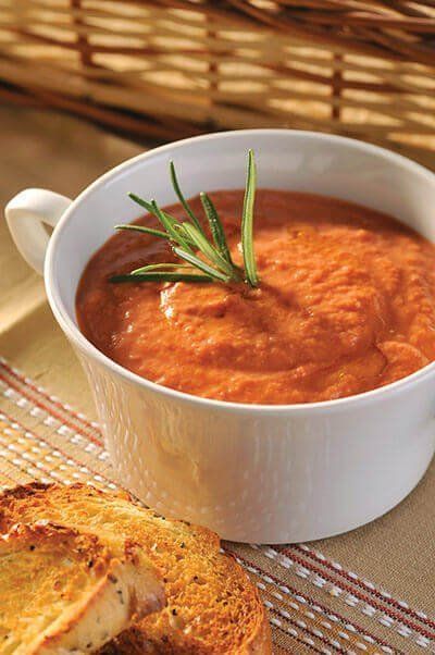 Sopa de jitomate rostizado