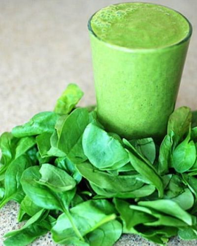 Smoothie de espinaca y plátano