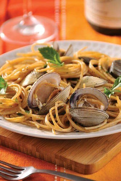 Espagueti con almejas