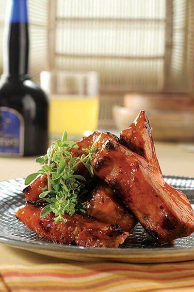 Costillitas a la piña