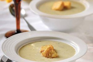 Crema de apio con champiñones