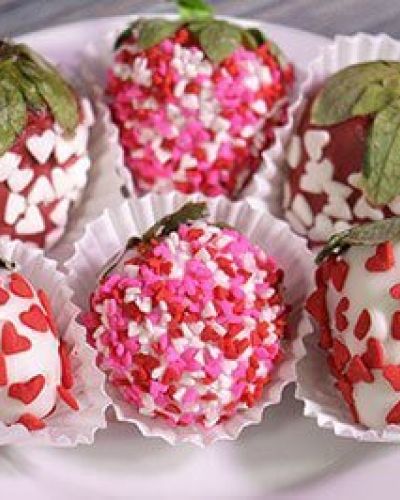 Fresas cubiertas con chocolate