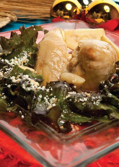 Pollo con salsa de guayaba