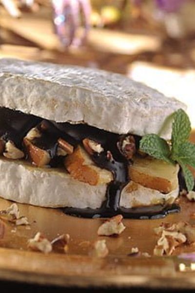 Queso Camembert con peras