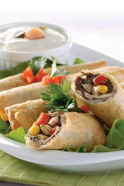 Rollitos crujientes de frijol