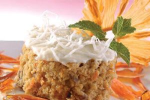 Pastel de zanahoria y piña