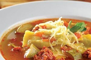 Sopa de ravioles
