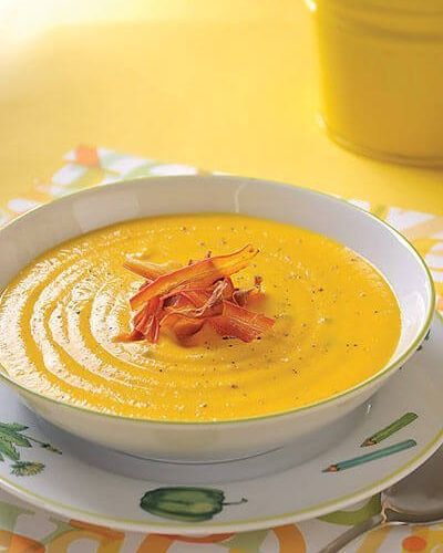 Sopa de zanahoria y naranja