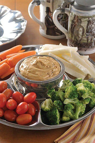 Dip de cacahuate al chipotle