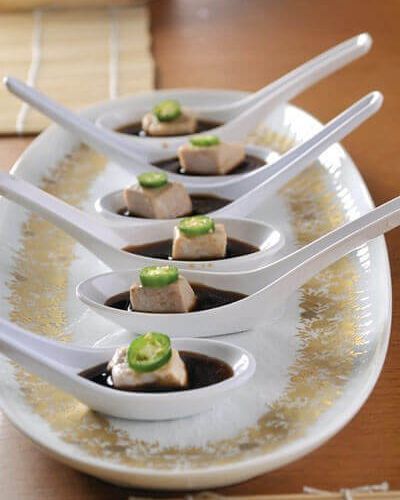 Atún con salsa de soya y chile toreado