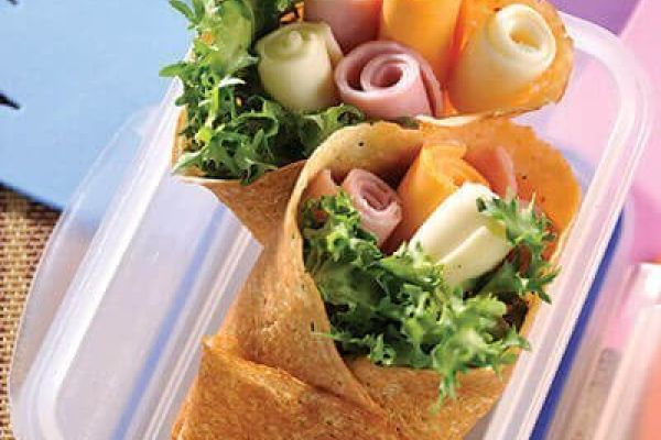 Crepas de jamón con queso