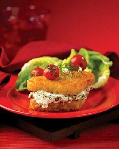 Mil hojas de papas al roquefort