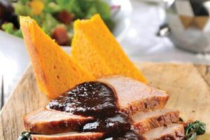 Lomo de cerdo glaseado