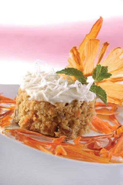 Pastel de zanahoria y piña