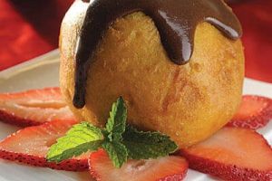 Helado frito (tempura helado)