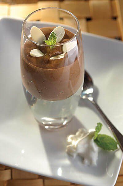 Crema fría de chocolate