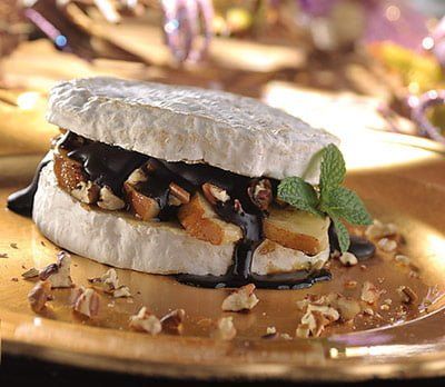 Queso Camembert con peras