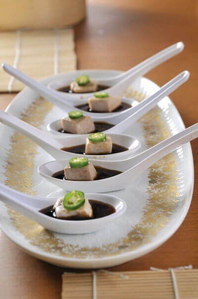 Atún con salsa de soya y chile toreado