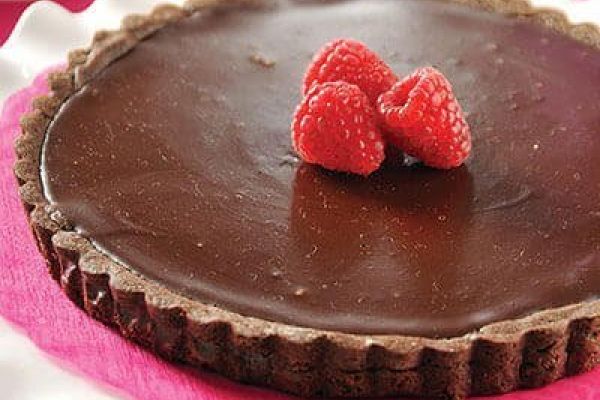 Tarta de chocolate amargo
