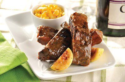 Costillitas con salsa de guayaba