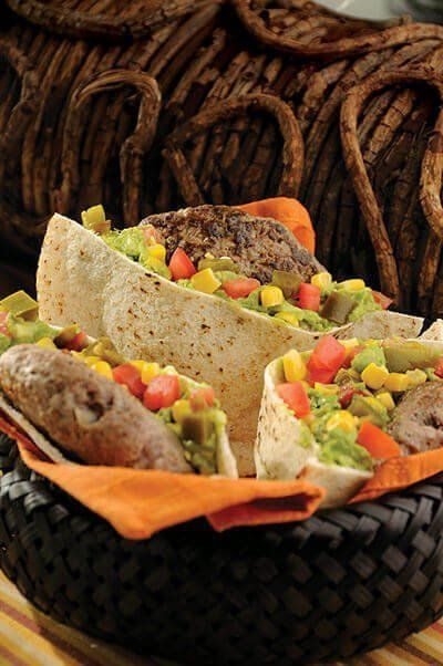 Hamburguesas con pan pita