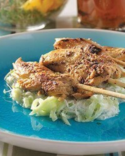 Brochetas dulces de pollo