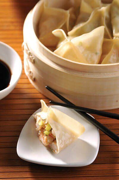 Dumplings de camarón