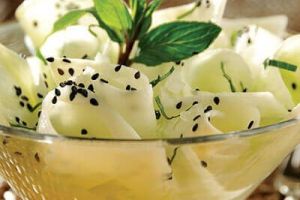 Ensalada de pepino con yogurt y menta