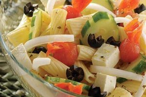 Ensalada griega con pasta