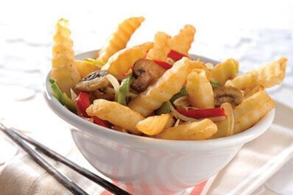 Verdura Teriyaki y papas