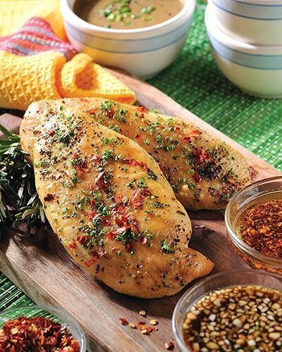 Pollo asado tres marinadas