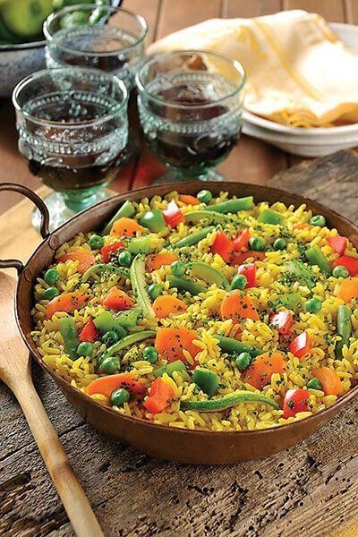 Paella de vegetales