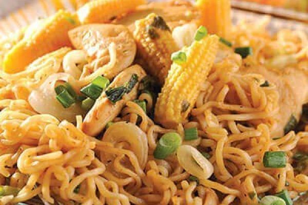 Fideos de pollo Teriyaki
