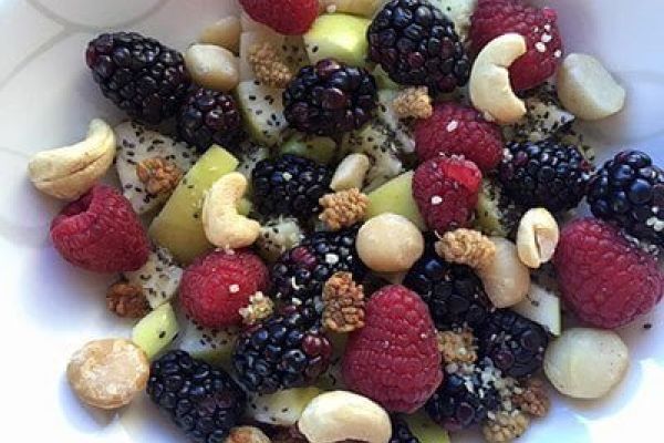 Cereal de manzana con nueces