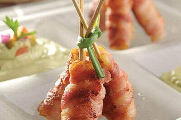 Camarones rellenos de queso