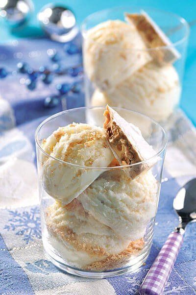 Helado de turrón