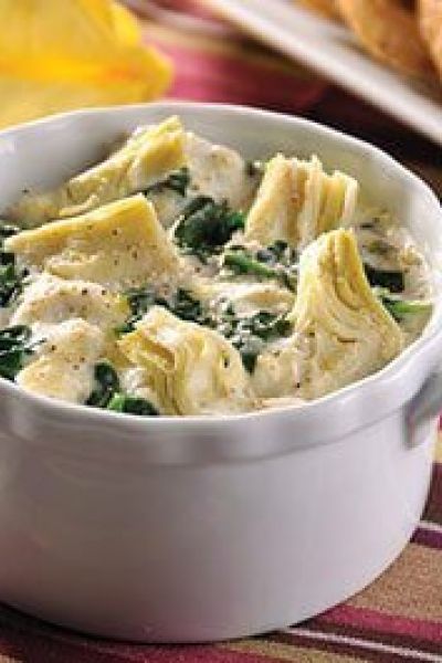 Dip de espinacas con alcachofa
