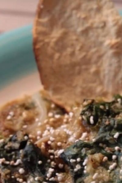 Amaranto y espinaca en salsa verde