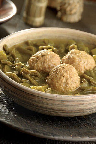 Albóndigas con chicharrón