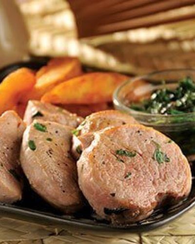 Medallones de cerdo con chimichurri